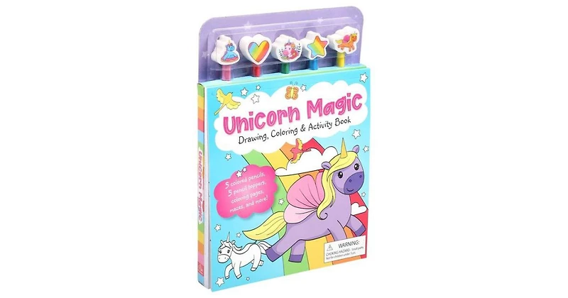Unicorn Magic Pencil Toppers- Drawing, Coloring Activity Book by Editors of Silver Dolphin Books