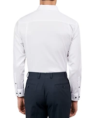 Michelsons of London Men's Solid Texture Dress Shirt