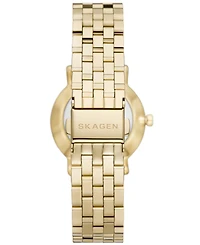 Skagen Women's Kuppel Lille Quartz Three Hand Gold-Tone Stainless Steel Watch, 32mm