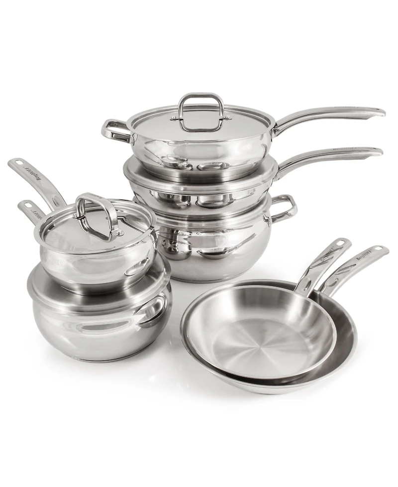 BergHOFF Belly Shape 12pc 18/10 Stainless Steel Cookware Set