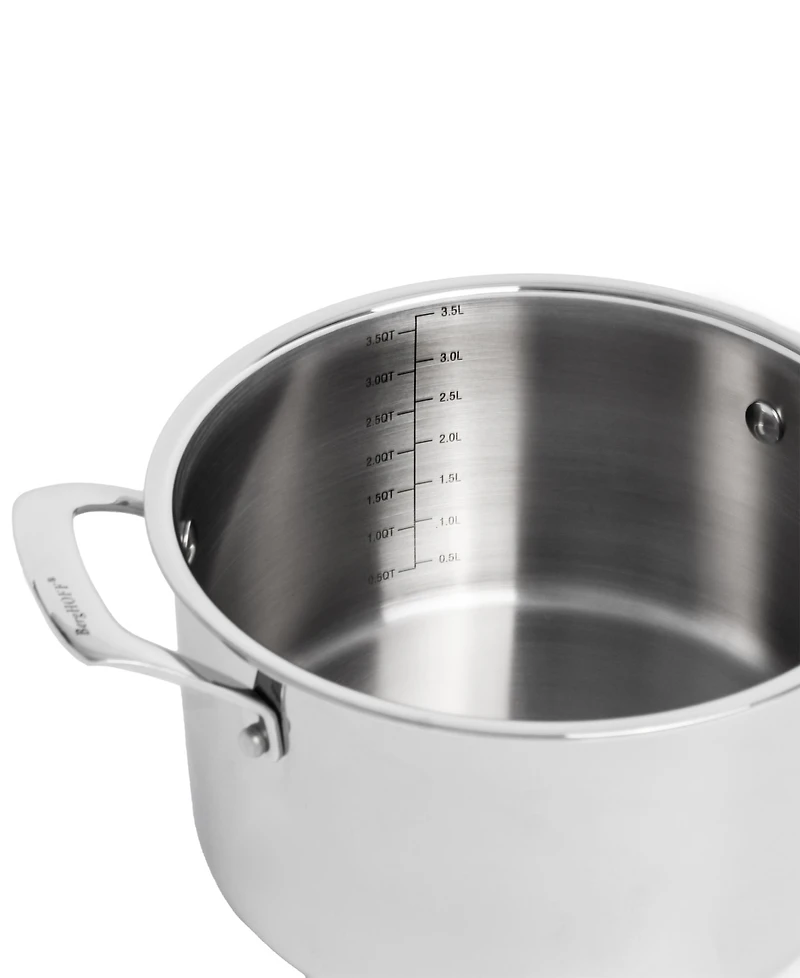 BergHOFF Professional Tri-Ply 18/10 Stainless Steel 8" Stockpot with Ss Lid, 4qt.