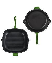 BergHOFF Neo 4pc Cast Iron Cookware Set, Grill Pan