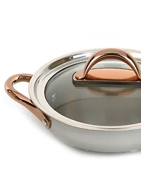 BergHOFF Ouro 18/10 Stainless Steel 5 Piece Starter Cookware Set with Glass Lids