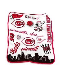 Cincinnati Reds 50'' x 60'' Native Raschel Plush Throw Blanket