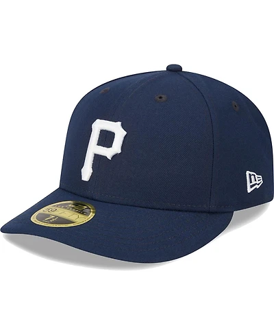 Men's New Era Navy Pittsburgh Pirates Oceanside Low Profile 59FIFTY Fitted Hat