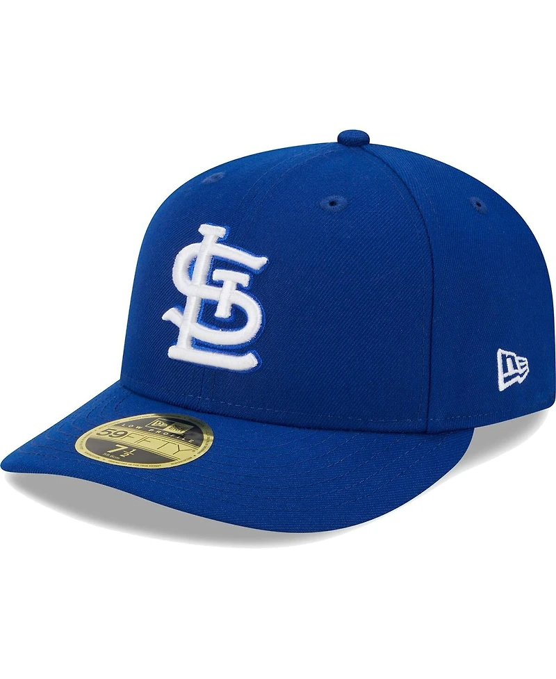 Men's New Era Royal St. Louis Cardinals White Logo Low Profile 59FIFTY Fitted Hat