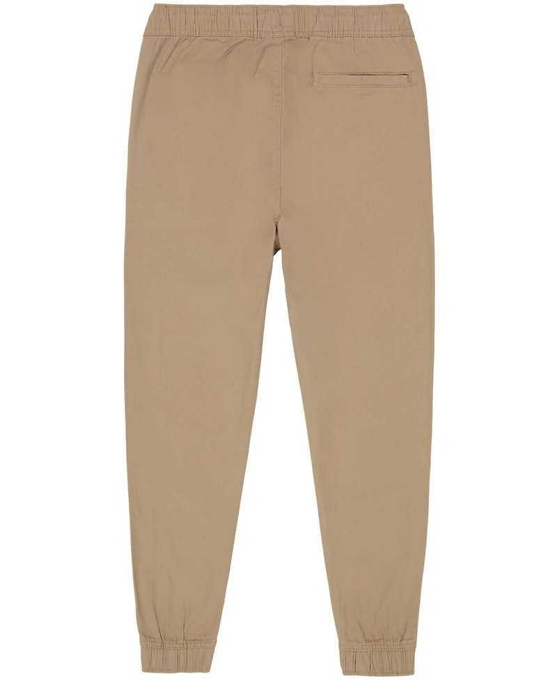 Nautica Big Boys Uniform Evan Tapered-Fit Stretch Joggers with Reinforced Knees