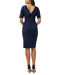 Adrianna Papell Women's Short-Sleeve Sheath Dress