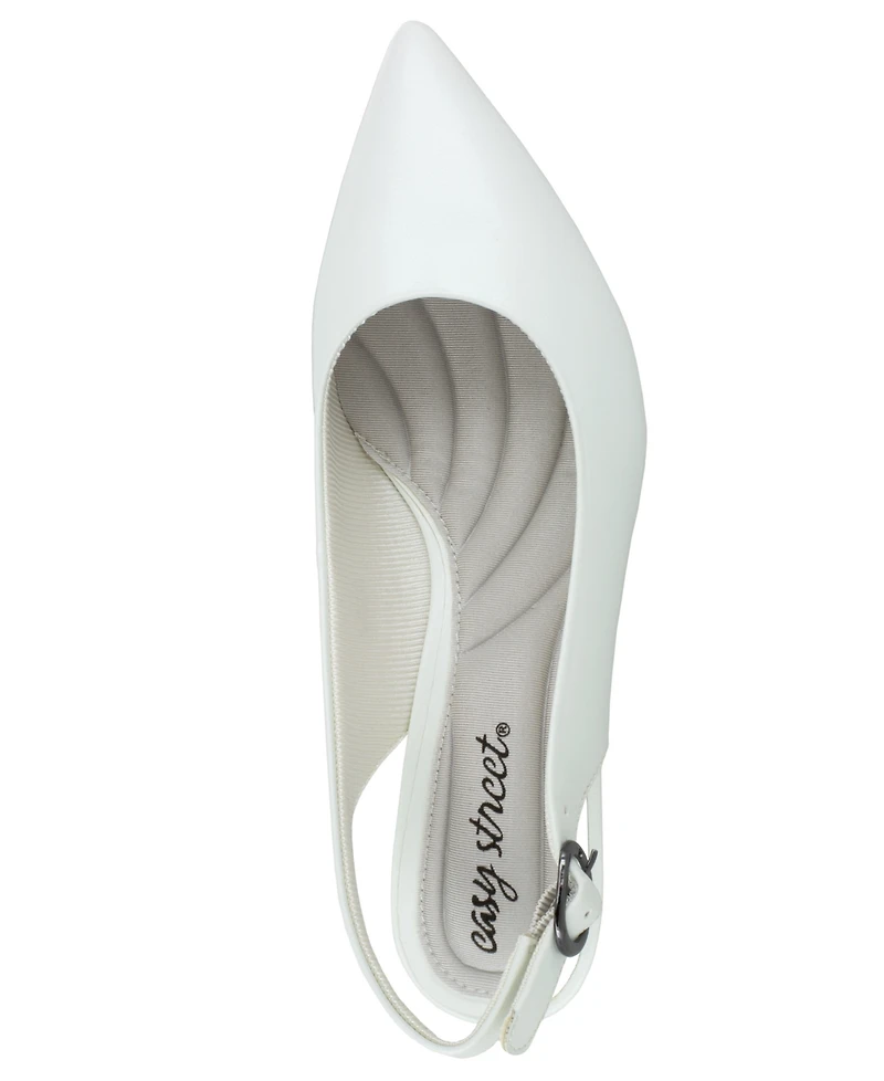 Easy Street Women's Faye Slingback Buckle Closure Pumps