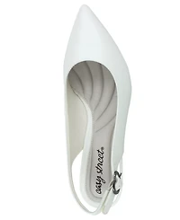 Easy Street Women's Faye Slingback Buckle Closure Pumps