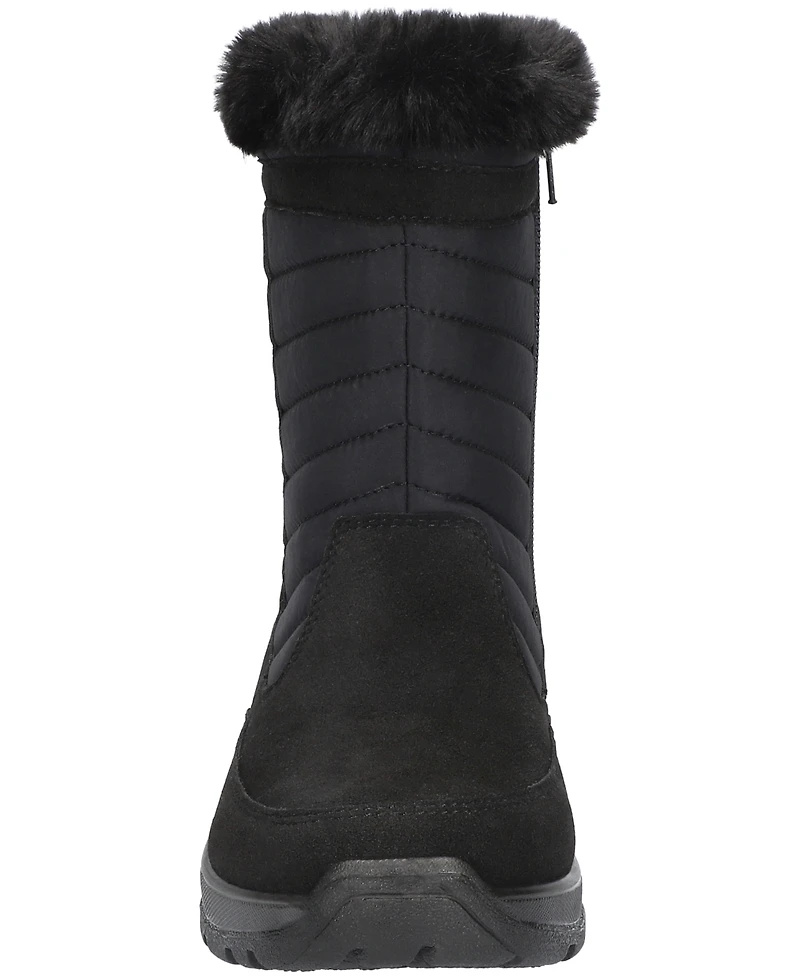 Easy Street Women's Frazer Slip Resistant and Waterproof Side Zip Boots
