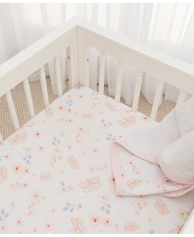 Living Textiles Baby Girls Cotton Jersey Crib Sheet