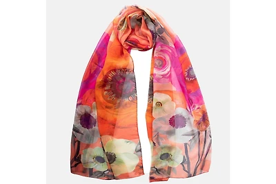 Campo de' Fiori - Long Sheer Silk Scarf for Women