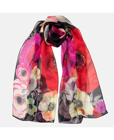Campo de' Fiori - Long Sheer Silk Scarf for Women