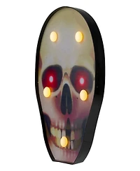 7" Lighted Skull Halloween Decoration