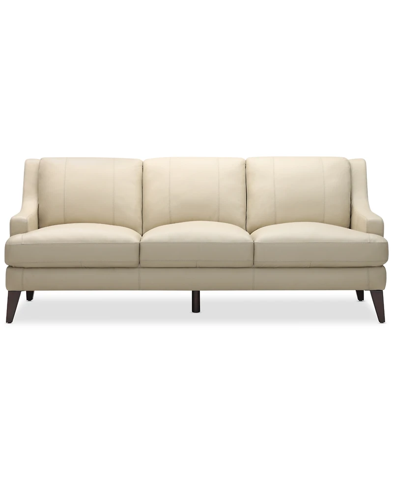 Closeout! Collyn 83" Modern Leather Sofa, Created for Macy's