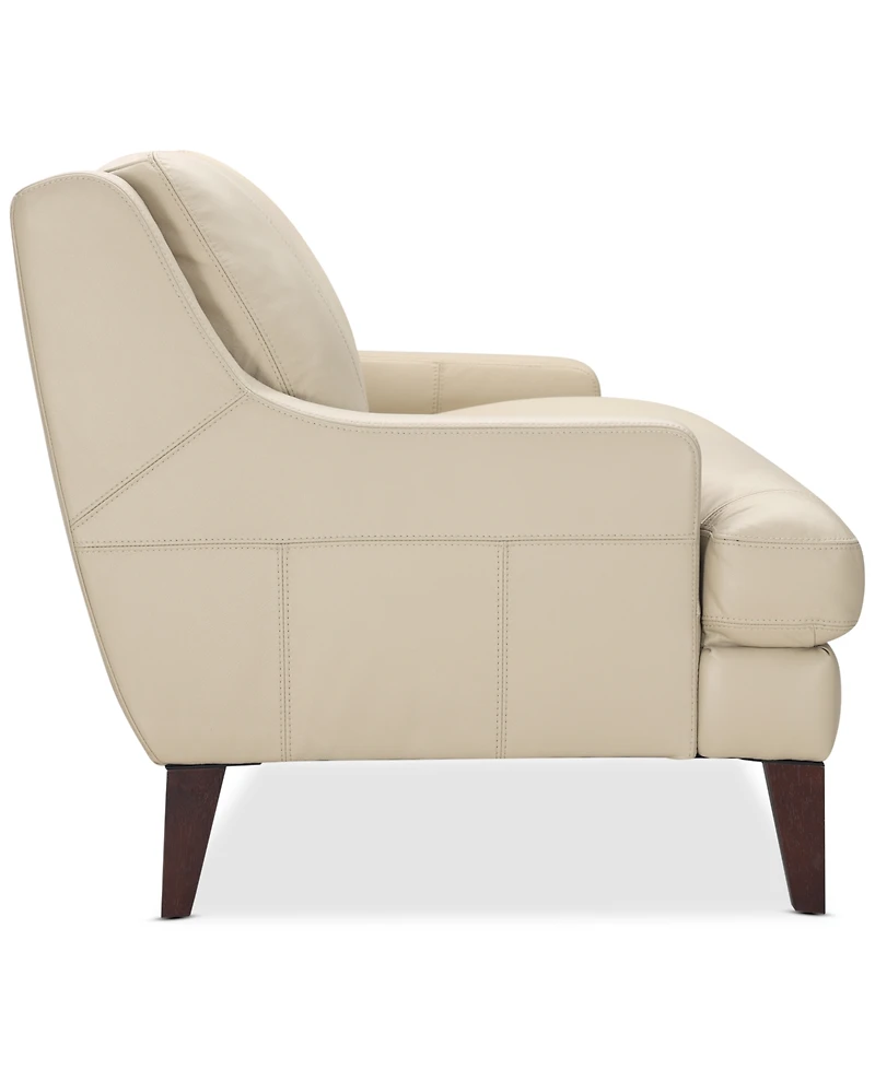 Collyn 59" Modern Leather Loveseat, Created for Macy's