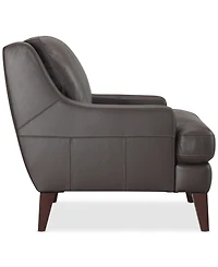 Closeout! Collyn 34" Modern Leather Chair, Created for Macy's
