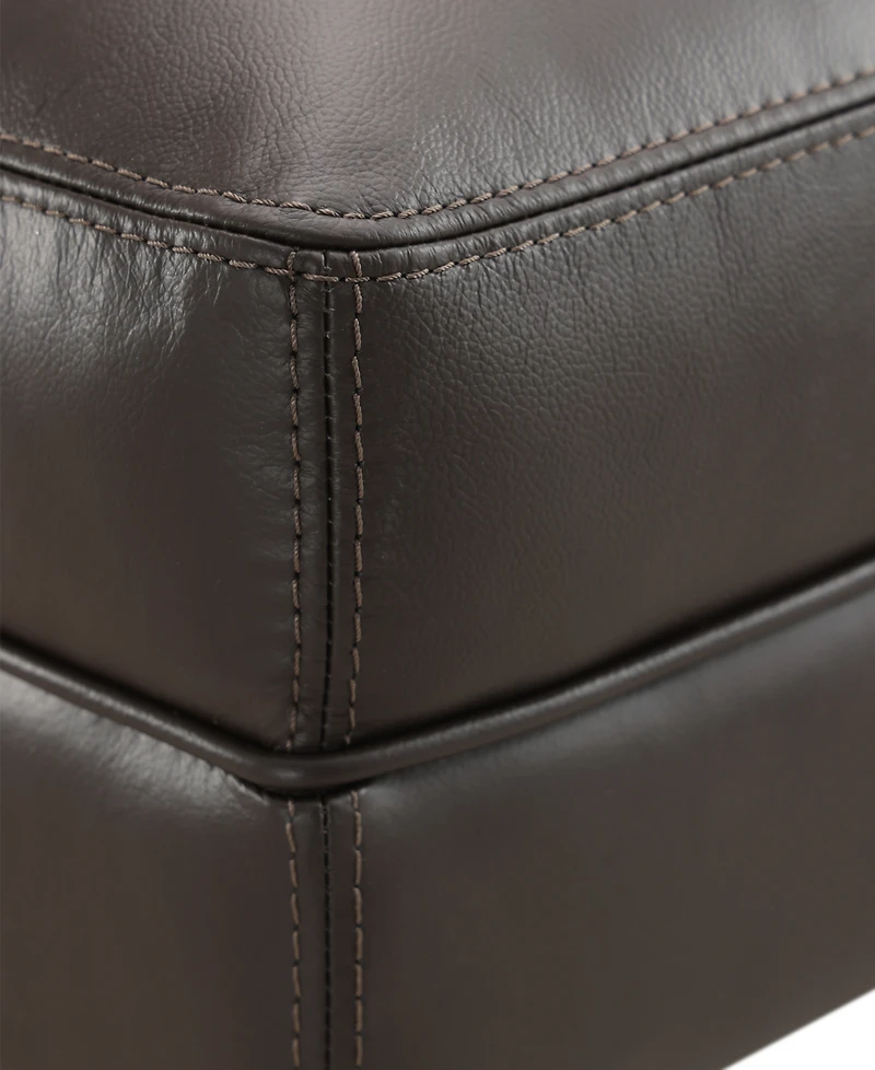 Closeout! Collyn 31" Modern Leather Ottoman, Created for Macy's