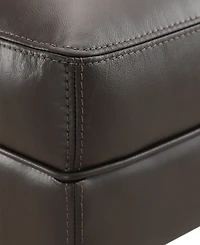 Closeout! Collyn 31" Modern Leather Ottoman, Created for Macy's