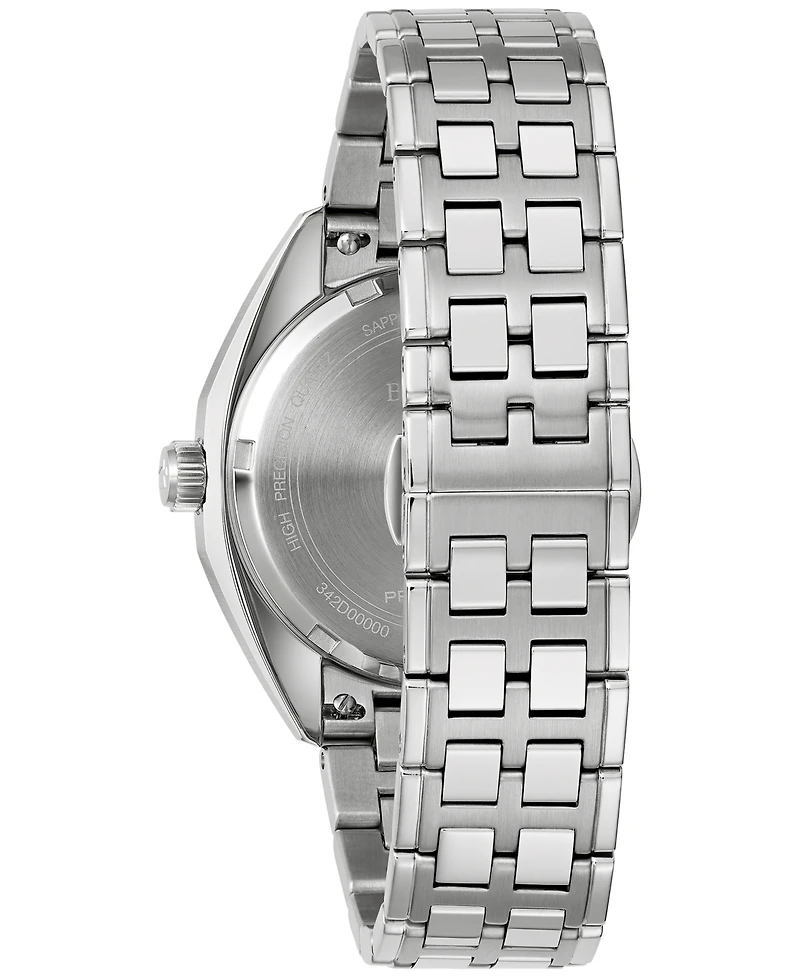 Bulova Men's Classic Jet Star Stainless Steel Bracelet Watch 40mm Gift Set