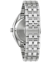 Bulova Men's Classic Jet Star Stainless Steel Bracelet Watch 40mm Gift Set