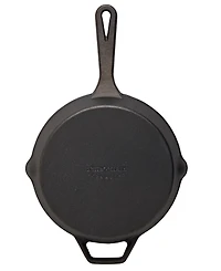 Smith and Clark Cast Iron 10" Open Fry Pan with Assist Handle