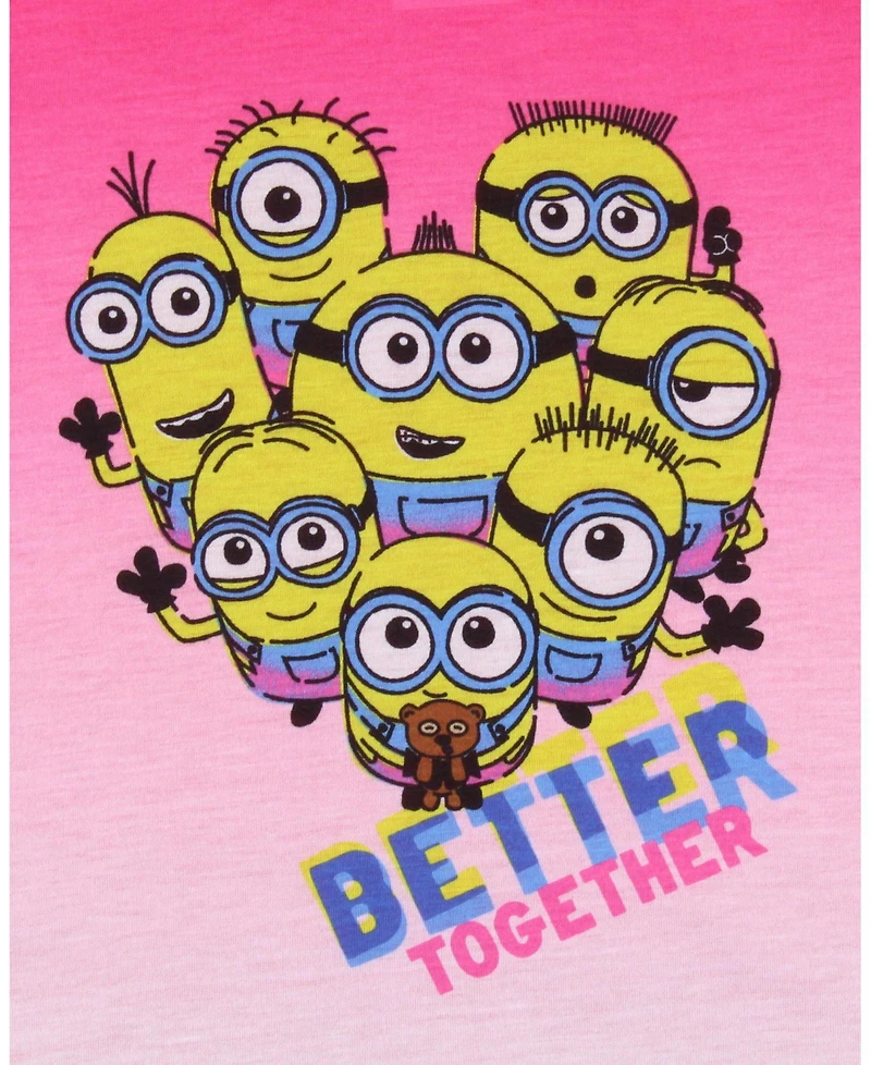 Despicable Me Girls Movie Minions Better Together Sleep Pajama Set