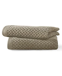 Blue Loom Lilly Cotton and Rayon from Bamboo 2 Piece Hand Towel Set, 30" x 18"