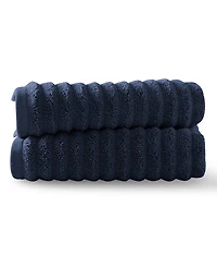 Blue Loom Mason 100% Cotton Low Twist 2 Piece Hand Towel Set, 30" x 18"