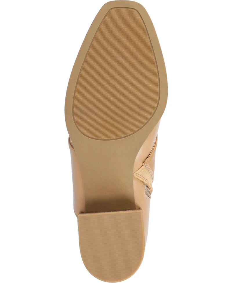 Journee Collection Women's Kyler Two Tone Block Heel Booties