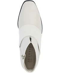 Journee Collection Women's Kyler Two Tone Block Heel Booties