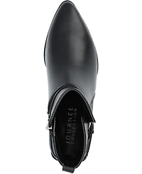 Journee Collection Women's Estelle Stacked Block Heel Booties