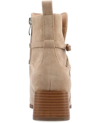Journee Collection Women's Estelle Stacked Block Heel Booties