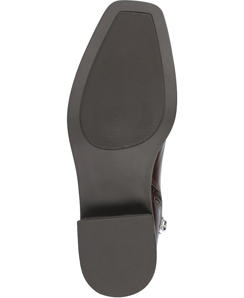 Journee Collection Women's Cappri Block Heel Square Toe Ankle Booties