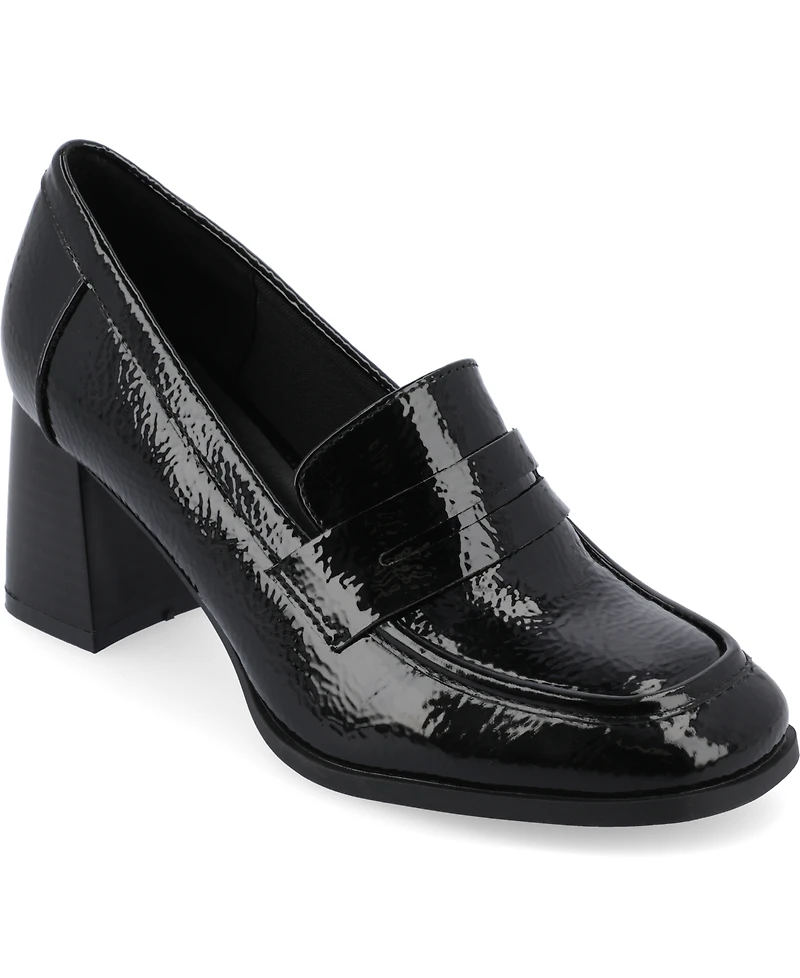 Journee Collection Women's Malleah Heeled Loafers