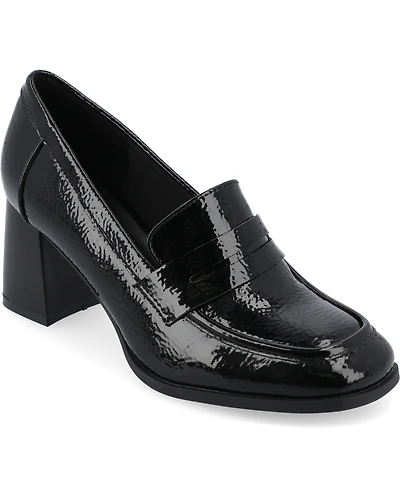 Journee Collection Women's Malleah Heeled Loafers