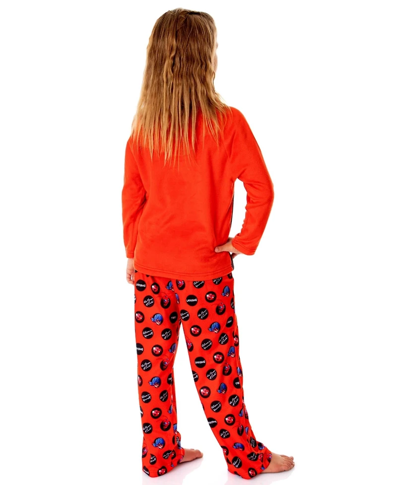 Miraculous Tales Of Ladybug Girls Miraculous: & Cat Noir The Power Luck Raglan Sleep 2PC Pajama Set
