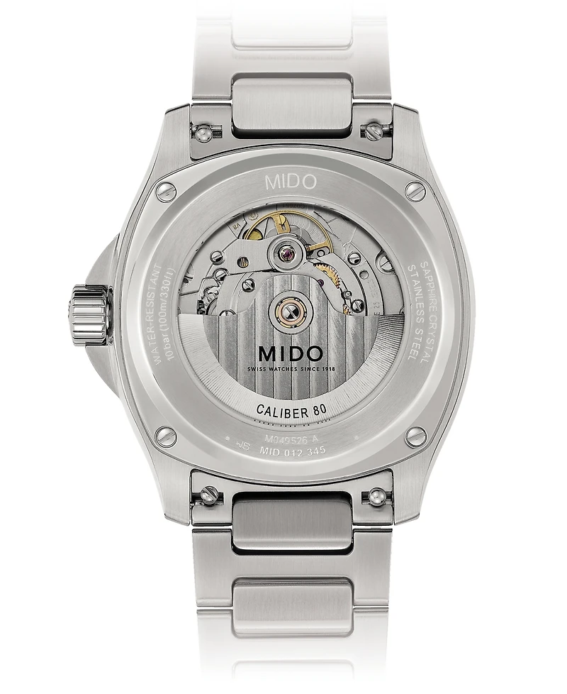 Mido Men's Swiss Automatic Multifort Stainless Steel Bracelet Watch 41mm