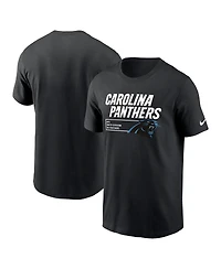 Men's Nike Black Carolina Panthers Division Essential T-shirt