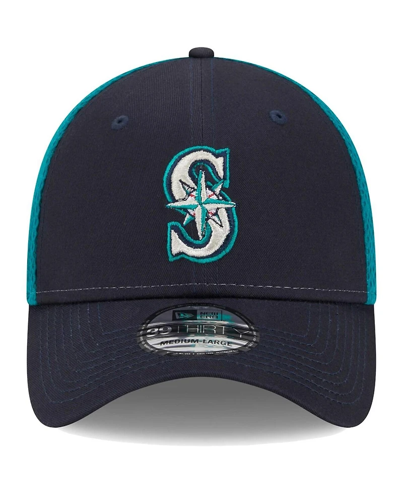 Men's New Era Navy Seattle Mariners Team Neo 39THIRTY Flex Hat