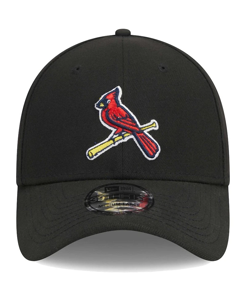 Men's New Era Black St. Louis Cardinals Logo 39THIRTY Flex Hat