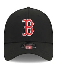 Men's New Era Black Boston Red Sox Logo 39THIRTY Flex Hat