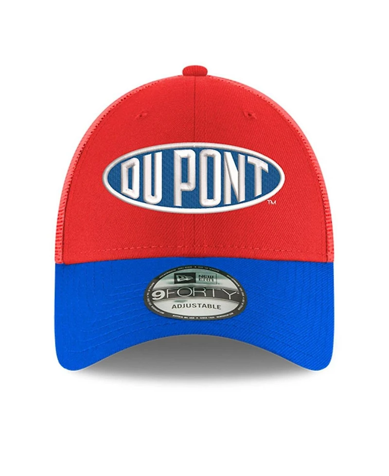 Men's New Era Scarlet Jeff Gordon Dupont 9FORTY A-Frame Trucker Snapback Hat