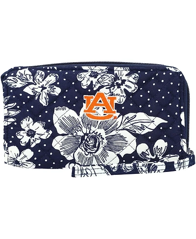 Women's Vera Bradley Auburn Tigers Rain Garden Front-Zip Wristlet