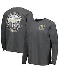 Men's Black Colorado Buffaloes Circle Campus Scene Long Sleeve T-shirt