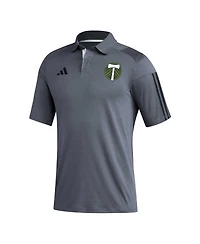 Men's adidas Gray Portland Timbers 2023 On-Field Training Polo Shirt
