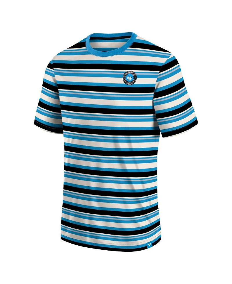 Men's Fanatics Blue Charlotte Fc Shot Clock Stripe T-shirt