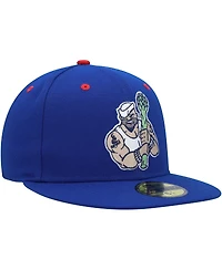 Men's New Era Blue Stockton Ports Marvel x Minor League 59FIFTY Fitted Hat