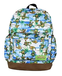 Teenage Mutant Ninja Turtles Backpack Tmnt Pizza Fun All-Over Print School Book Bag